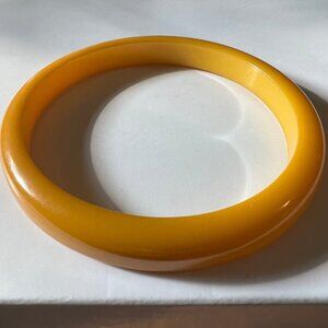 Vintage Butterscotch Bakelite Estate Costume Bangle Bracelet